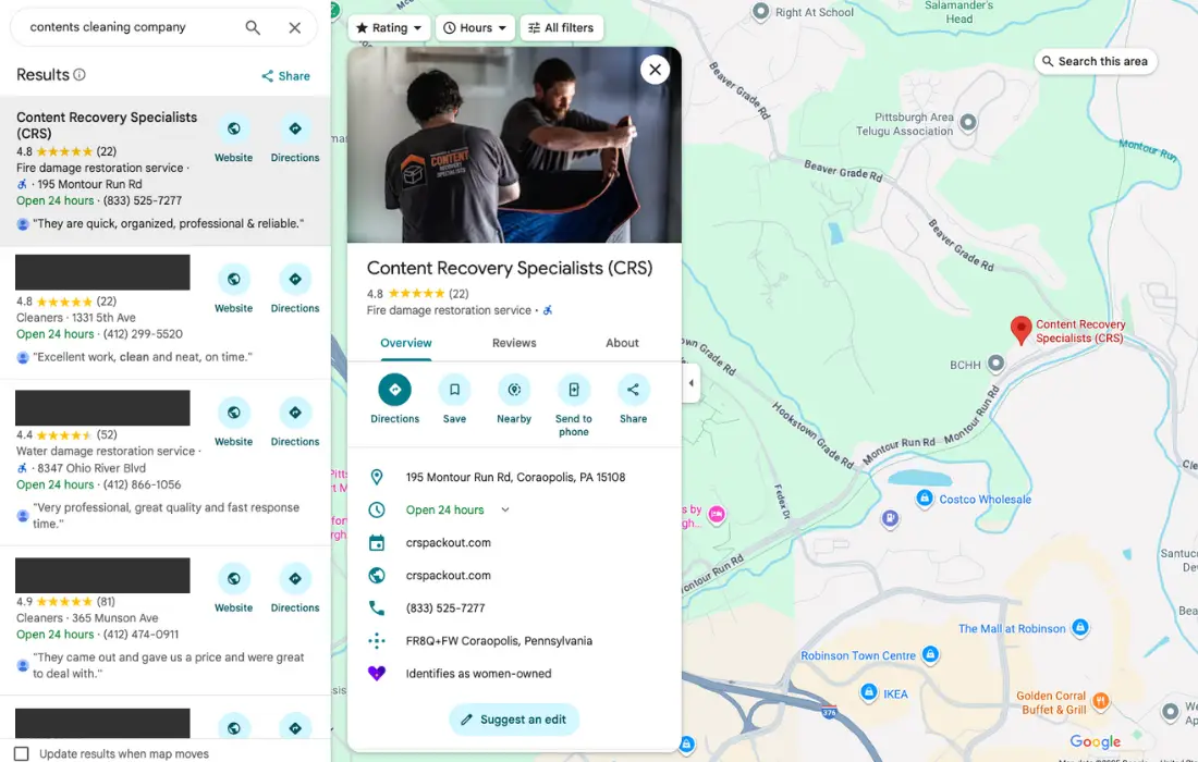 Content Cleaning Companies near me